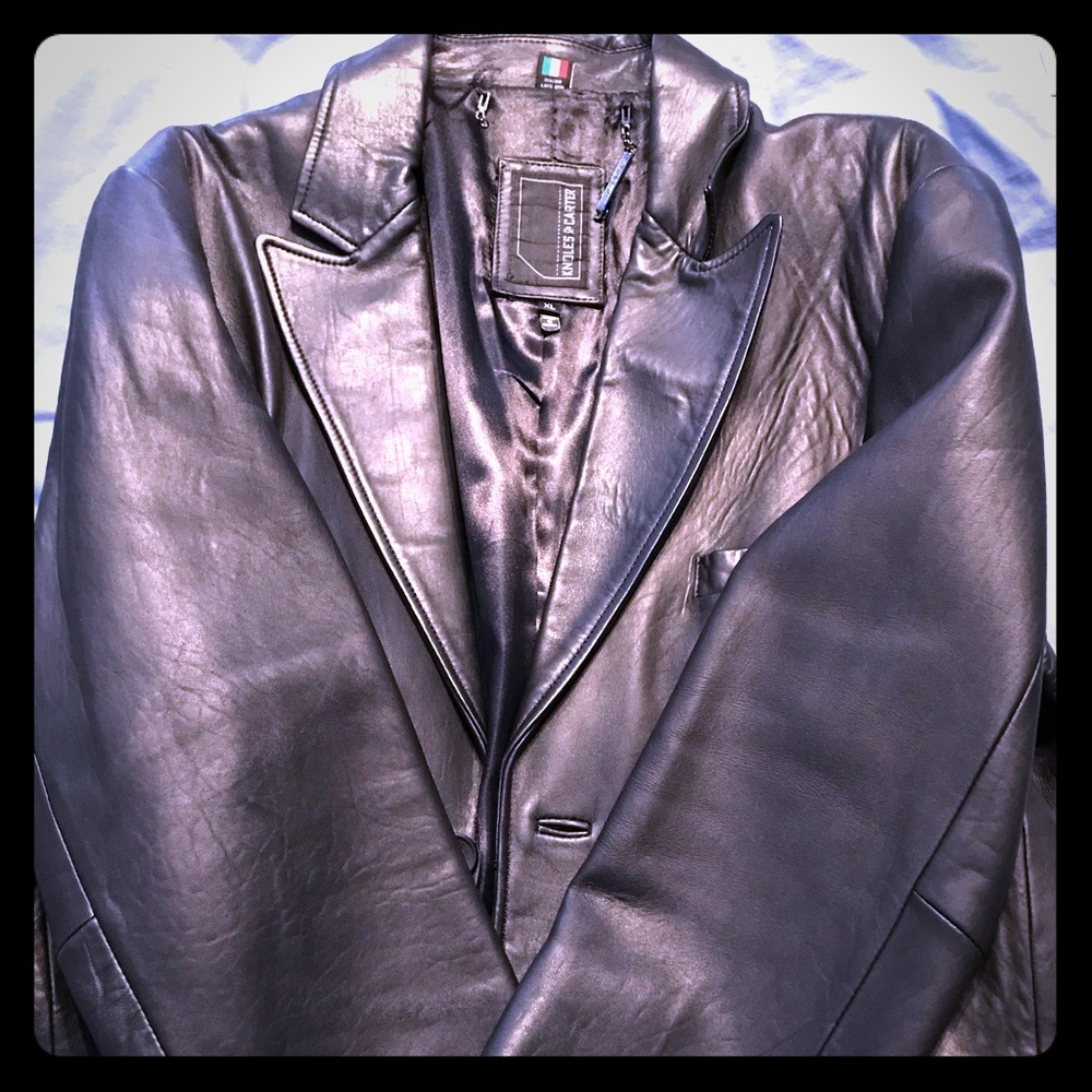 Men’s Sport Coat style Leather Jacket